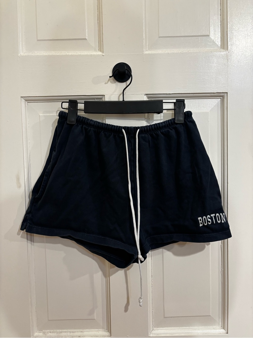Brandy Melville Navy 'Boston' Drawstring Athletic Shorts